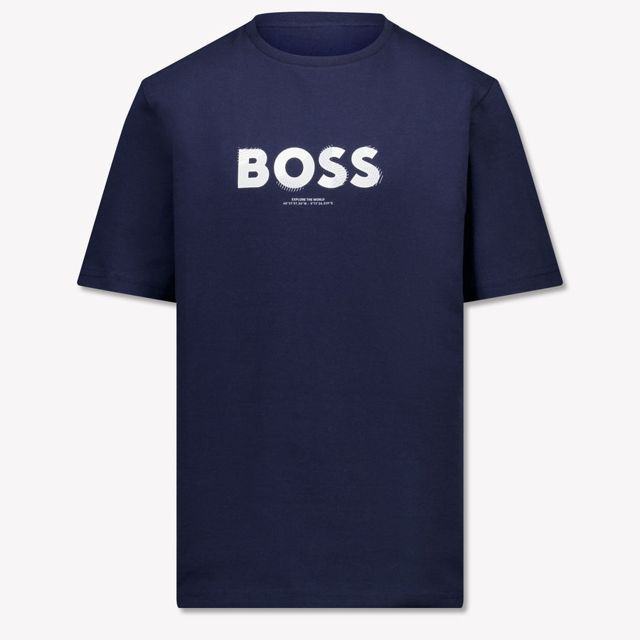Boss Boys T-Shirt in Navy