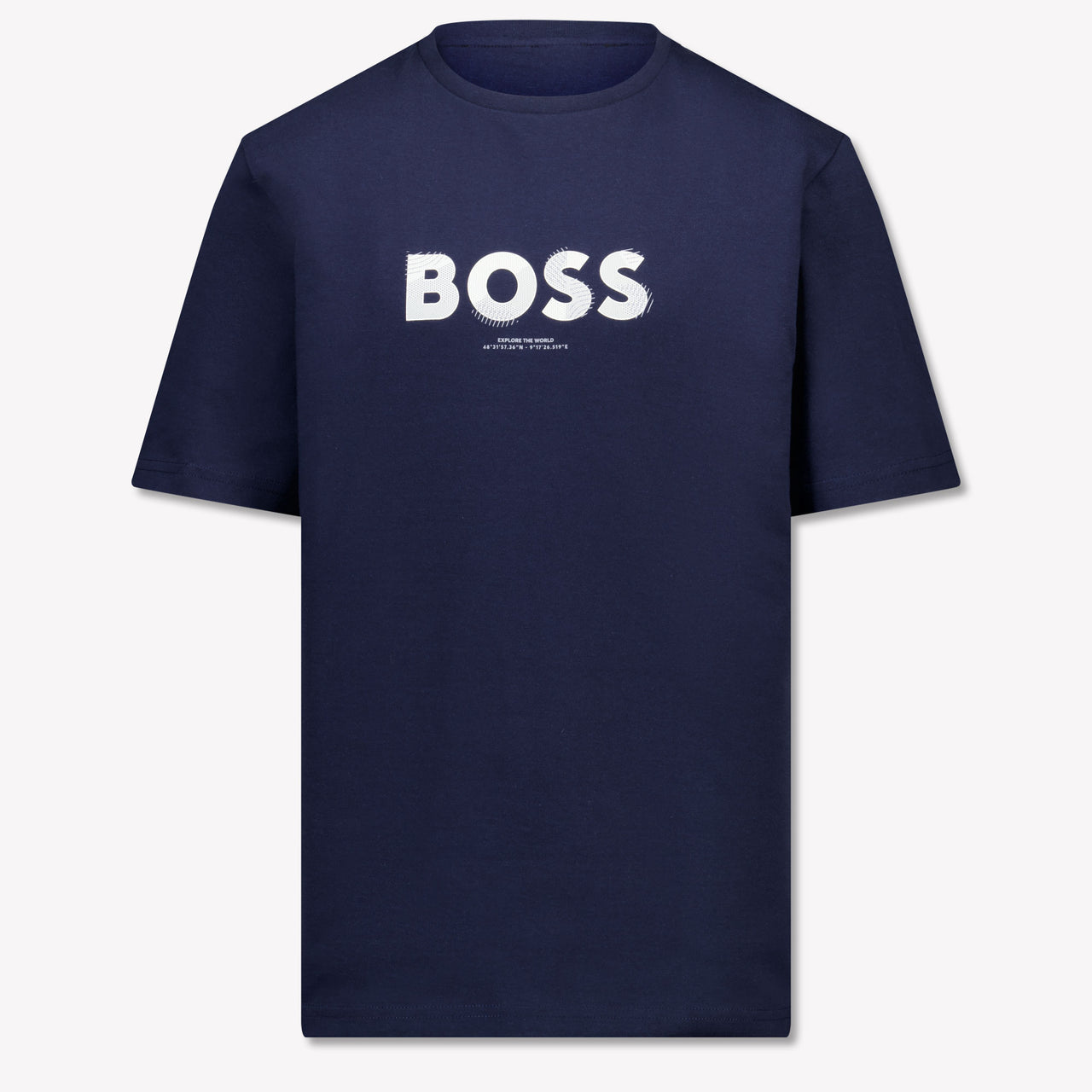 Boss Boys T-Shirt in Navy