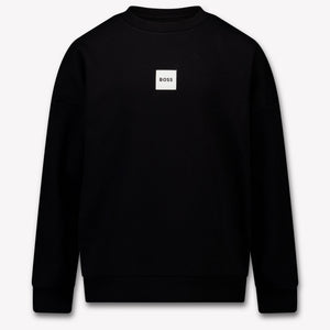 Boss Kinder Jungen Pullover rein Schwarz
