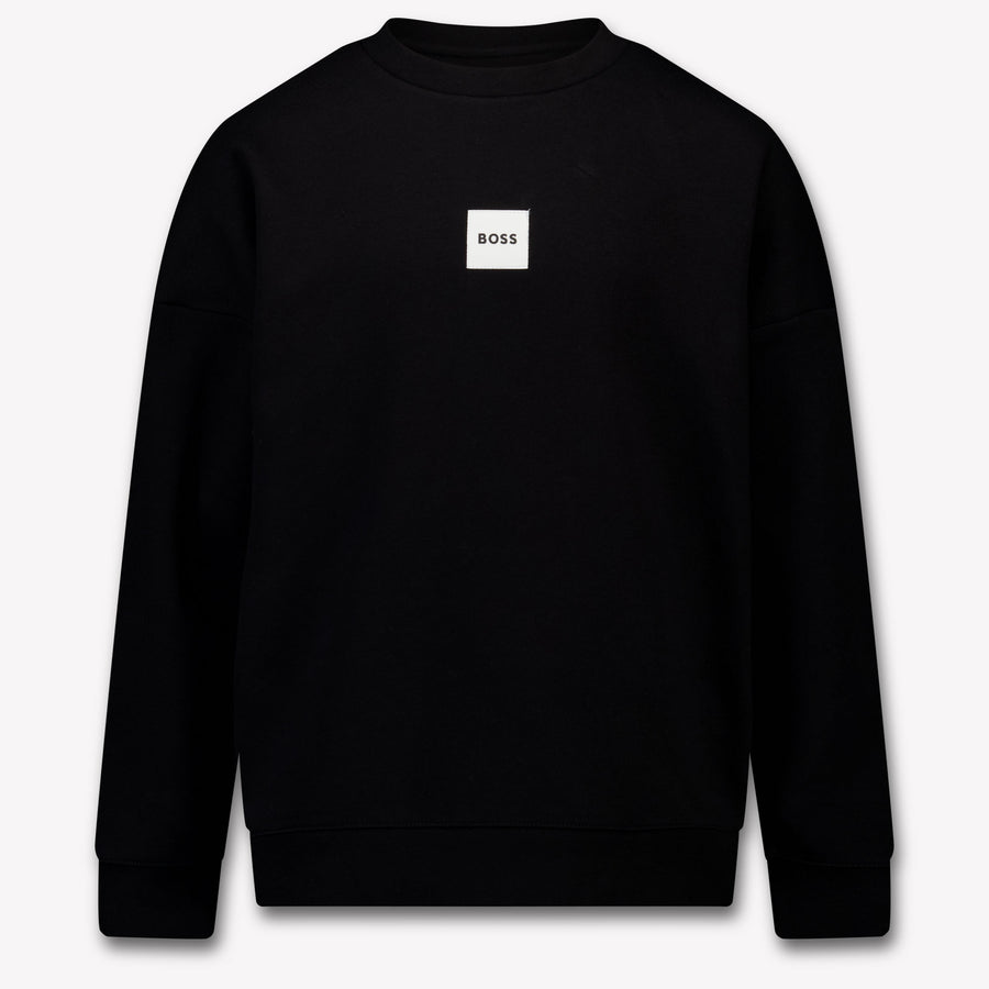 Boss Kinder Jungen Pullover rein Schwarz