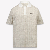 Boss Kids Boys Polo In Light Beige