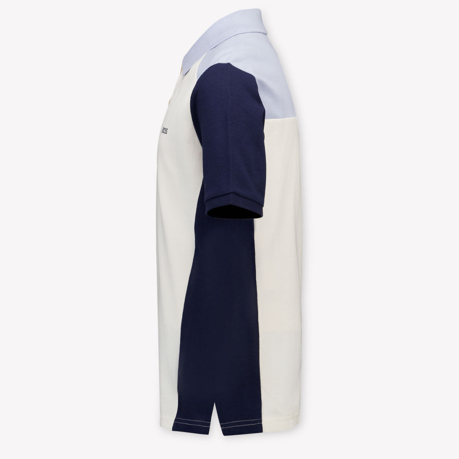 Boss Bambini Ragazzi Polo In Off White