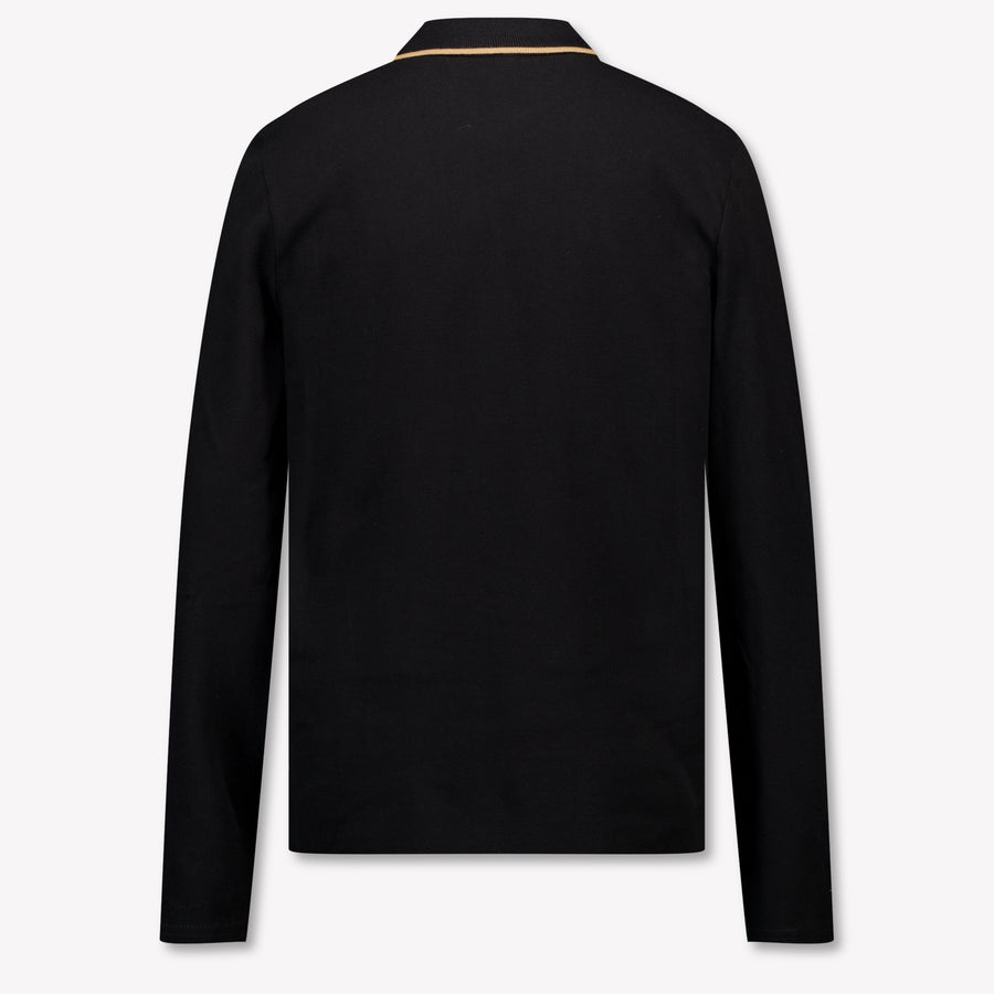 Boss Bambini Ragazzi Polo In Nero