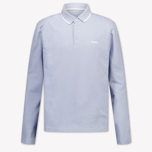 Boss Jungen Poloshirt in Hellblau