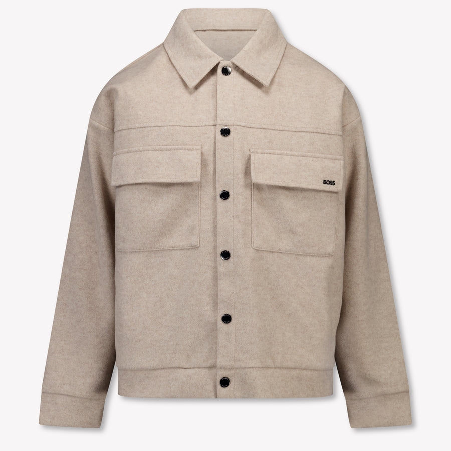 Boss Bambini Ragazzi Cardigan dentro Beige