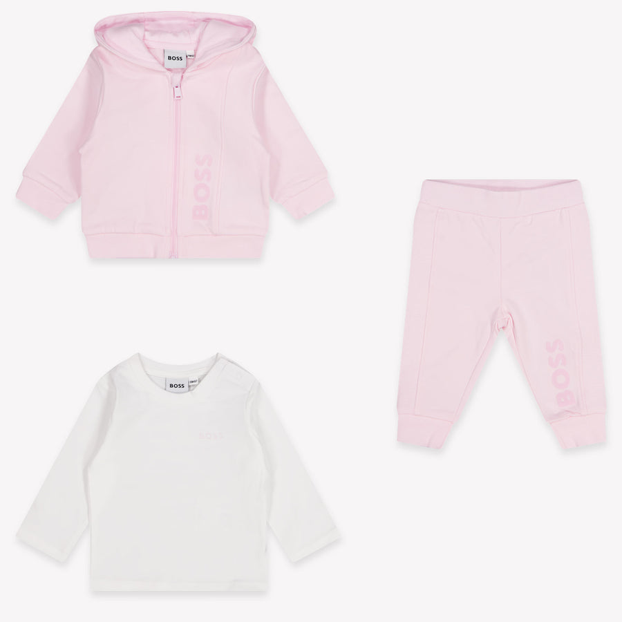 Boss Bébé Filles Survêtement de jogging Rose Léger