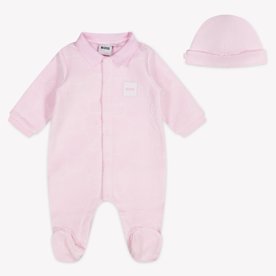 Boss Bambino Ragazze Tutina dentro Rosa Chiaro