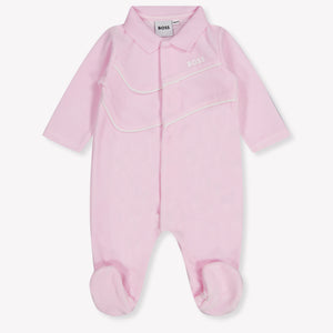 Boss Bébé Filles Combishort dans Rose Léger
