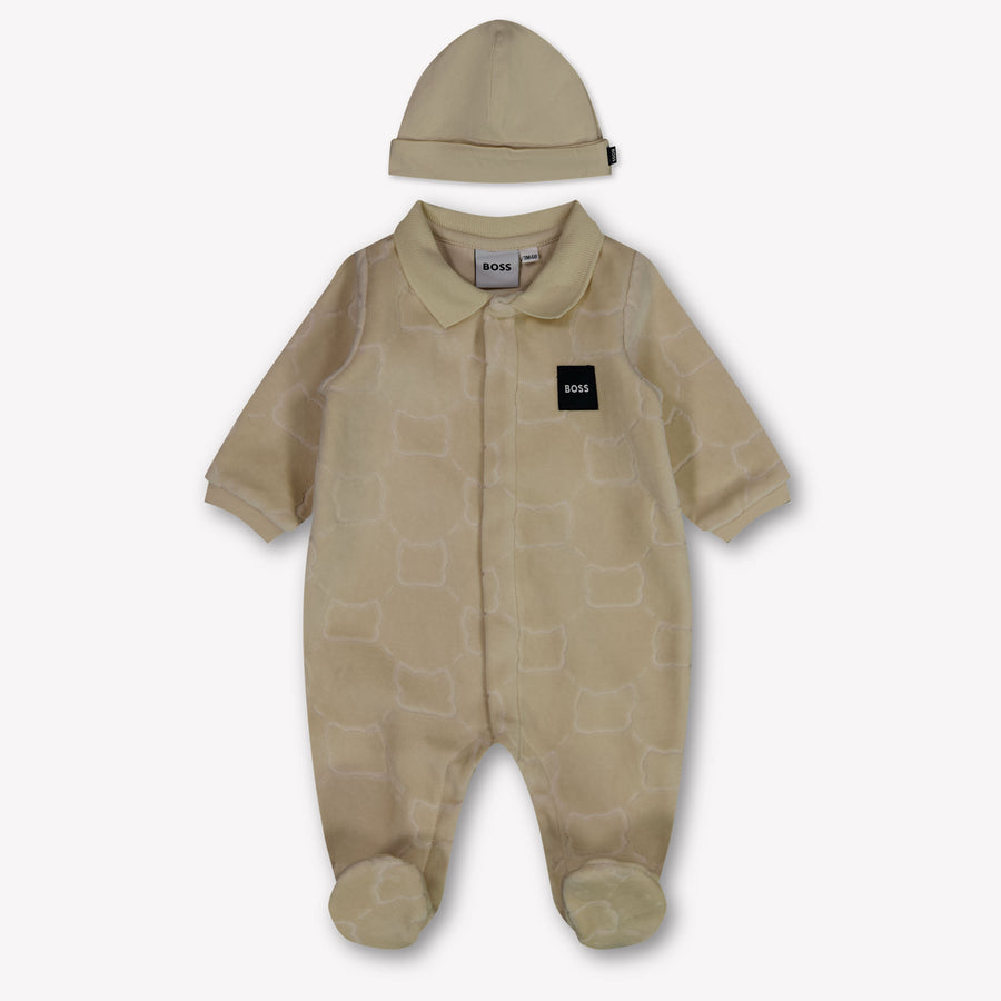 Boss Baby Jungen Strampler in Hellbeige
