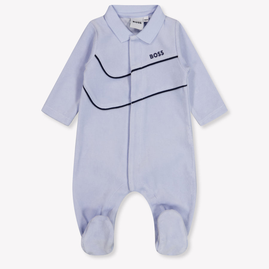 Boss Bébé Garçons Combishort dans Bleu Clair