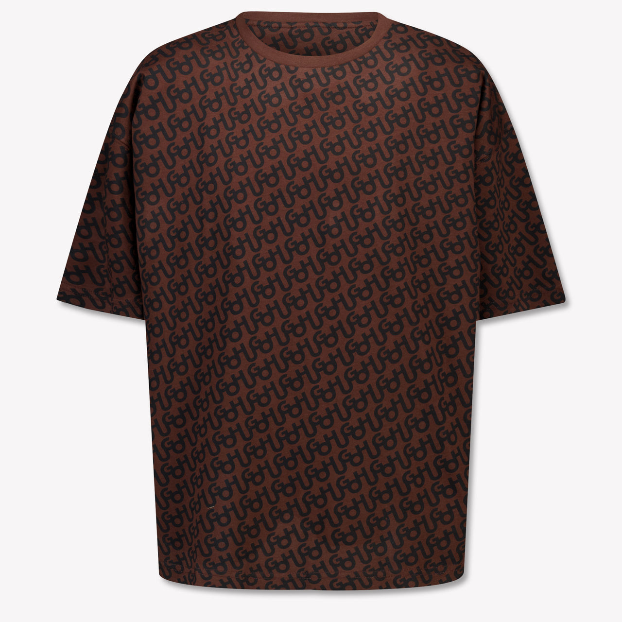 HUGOEnfants Garçons T-shirt en noir Marron
