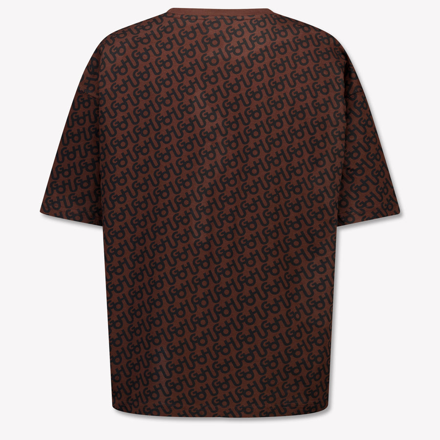 HUGOEnfants Garçons T-shirt en noir Marron