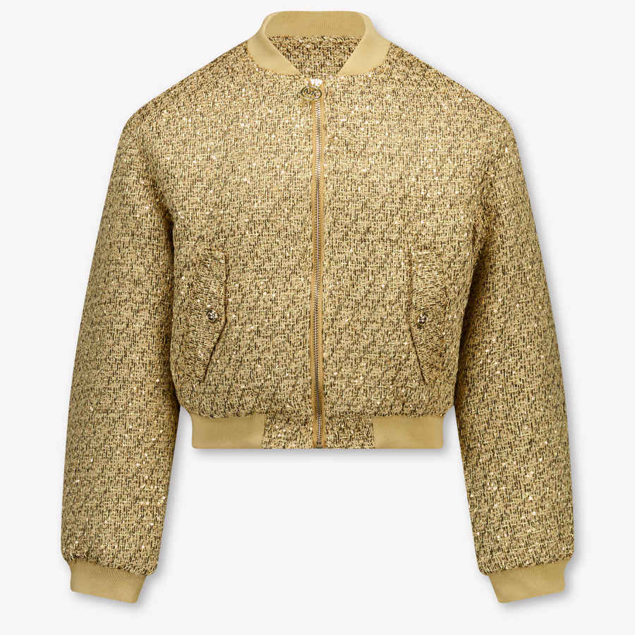 Michael Kors Kinder Mädchen Strickjacke In Gold