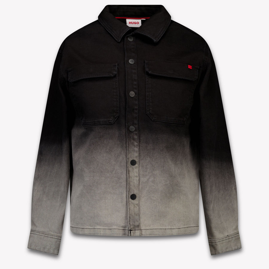 HUGO Niños Chicos Blusa En Negro