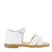 Andanines infantis sandálias de meninas brancas