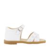 Andanes Kids Girls Sandals White