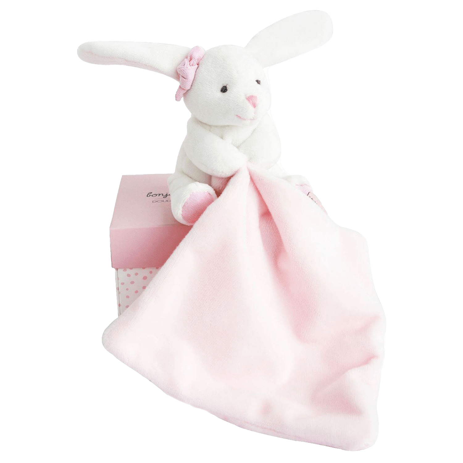 Doudou et compagnie bébé lapin + Doudou Rose Léger