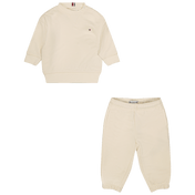Tommy Hilfiger Baby unisex jogging garnitur z białego