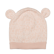 Baby Girl Girls Dolce & Gabbana Hat Světle růžová