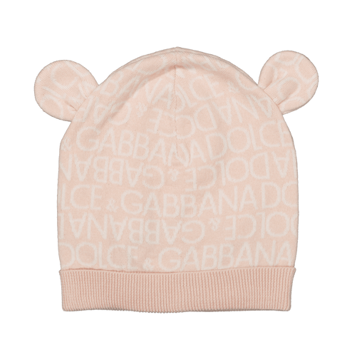 Dolce & Gabbana Bébé Filles Bonnet Rose Léger