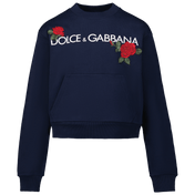 Dolce & Gabbana Enfant Filles Pull-over Navy