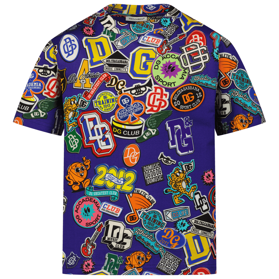 Dolce & Gabbana Kinder Jongens T-Shirt Cobalt Blauw
