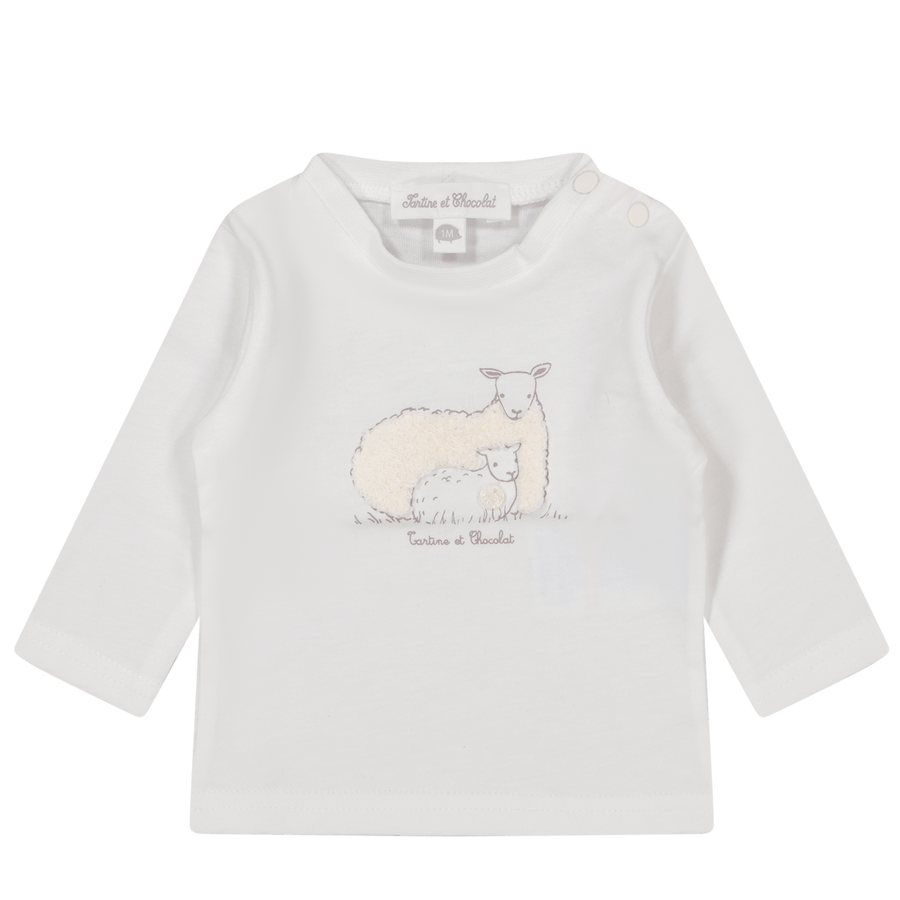 Tartine et Chocolat Baby Jungen T-Shirt Weiß