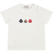 Moncler Baby Jungen T-Shirt Weiß