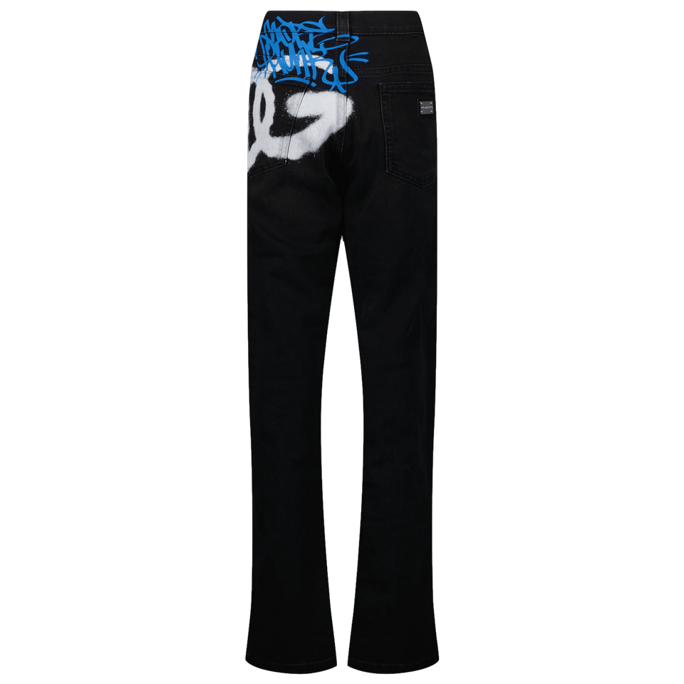 Dolce & Gabbana Kinder Jongens Jeans Zwart