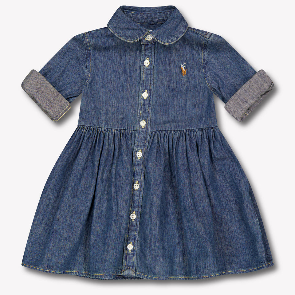 Ralph Lauren Baby Meisjes Jurk In Blauw