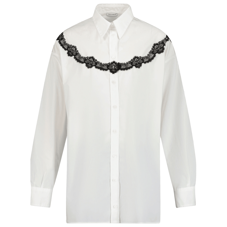 Dolce & Gabbana Kinder Meisjes Blouse Wit 2Y