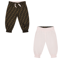 Fendi Baby Meisjes Broekje Licht Roze 3 mnd