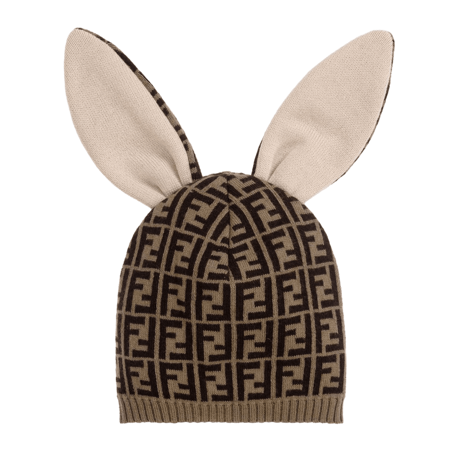 Fendi Baby Unisex Mütze Braun