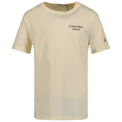 Calvin Klein Enfant Garçons T-shirt de blanc