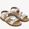 Andanes Kids Girls Sandals Silver