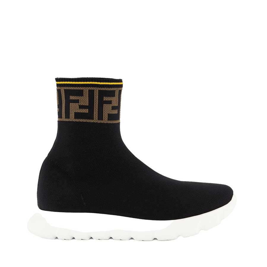 Fendi Unisex Kids Shoes Black