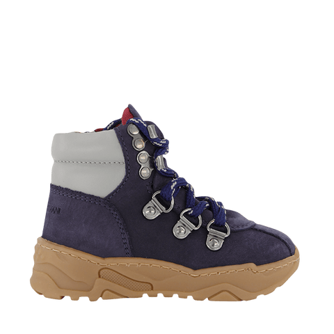Armani Kinder Garçons Baskets Navy