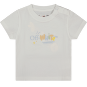 T-shirt bianca per bambini bianchi bianchi