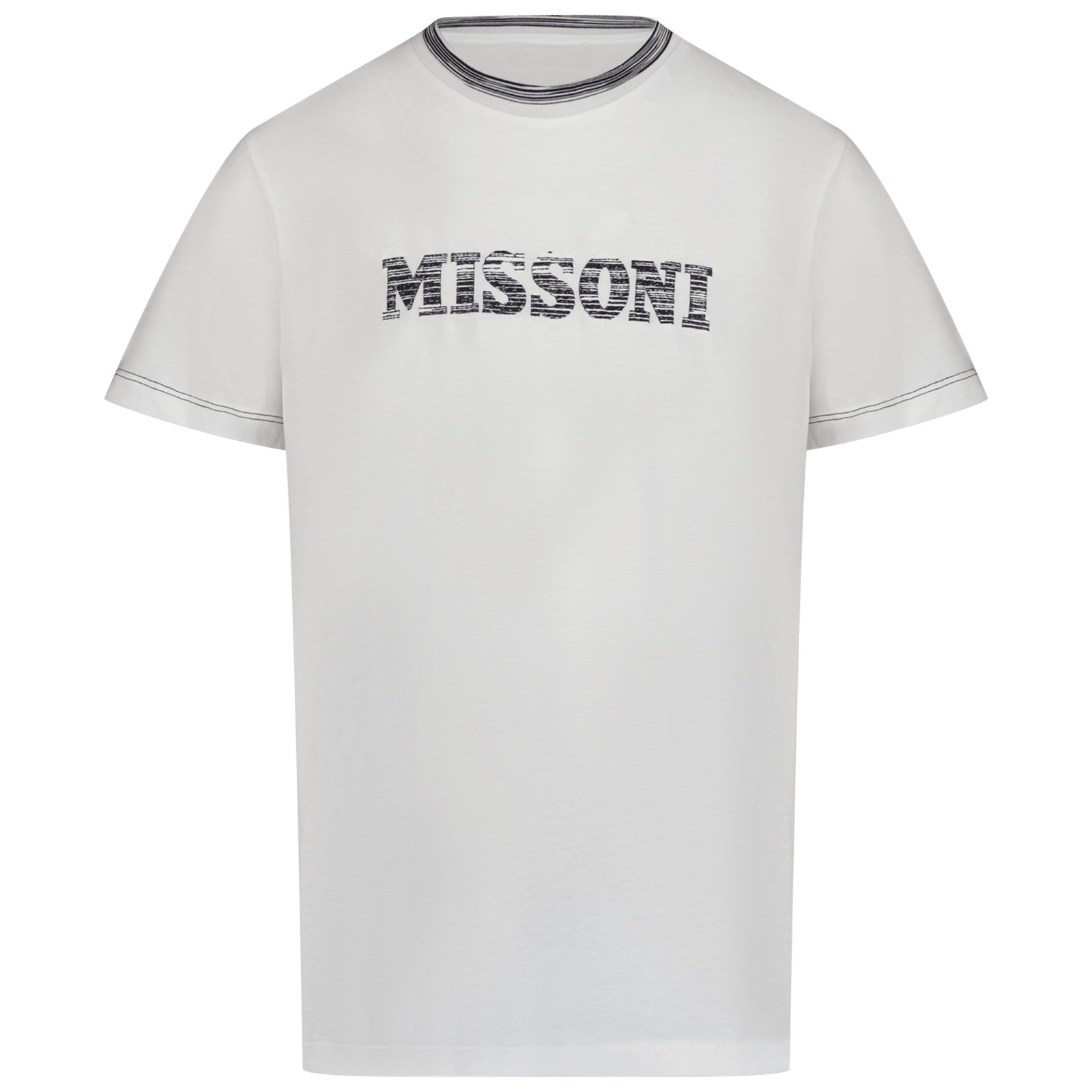 Missoni Kinder Jongens T-Shirt Wit 4Y