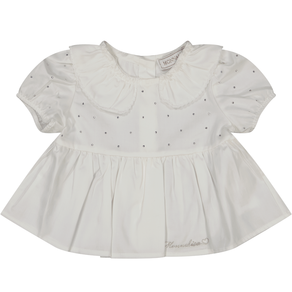 MonnaLisa Baby Meisjes Set Off White 1mnd