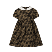 Fendi Baby Girls Dress Brown