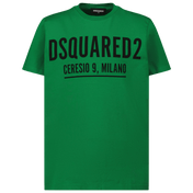 Dsquared2 venlig unisex t-shirt grøn