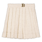 Balmain Childre's Girls Skirt Off White