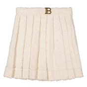 Balmain Kids Girls Skirt Off White