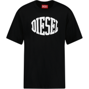 T-shirt per ragazzi diesel per bambini neri