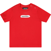 Camiseta dsquared2 Baby unissex vermelho