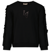 Liu ju Children Girls Sweater Black