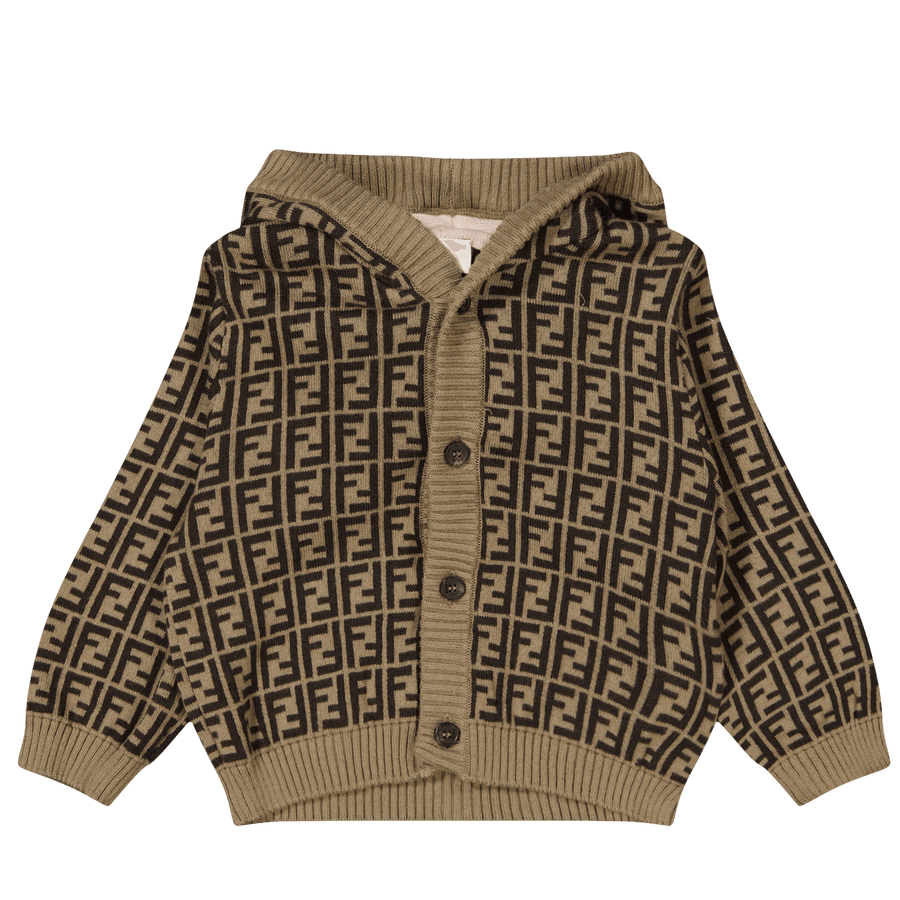 Fendi Baby Unisex Strickjacken Braun