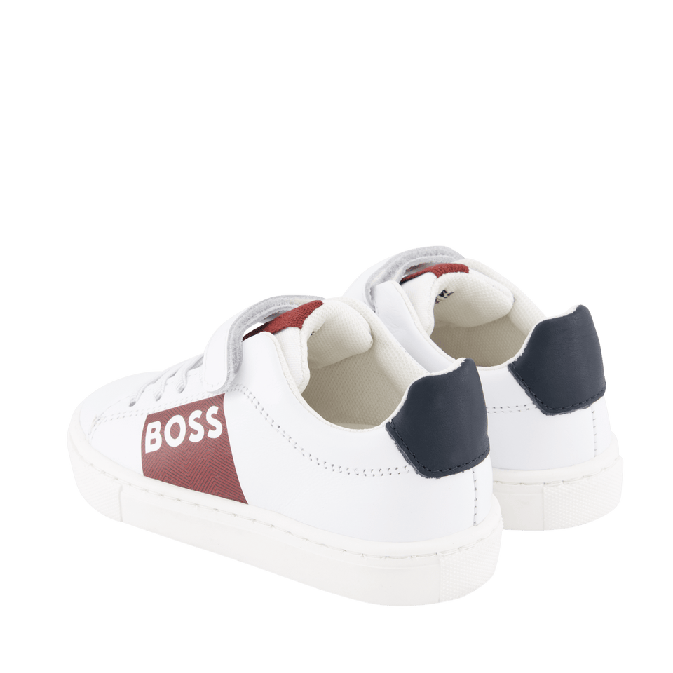 Boss Kinder Jongens Sneakers Wit
