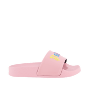 Palm Angels para niñas infantiles zapatillas rosa